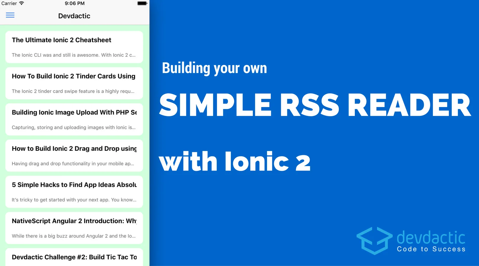 Building Your Own Simple RSS Reader with Ionic