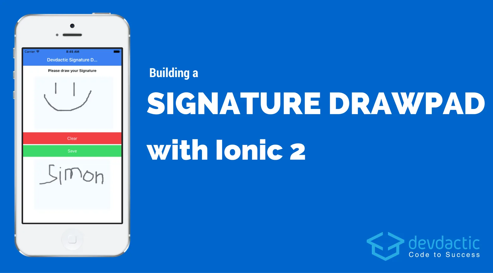 Building a Signature Drawpad using Ionic