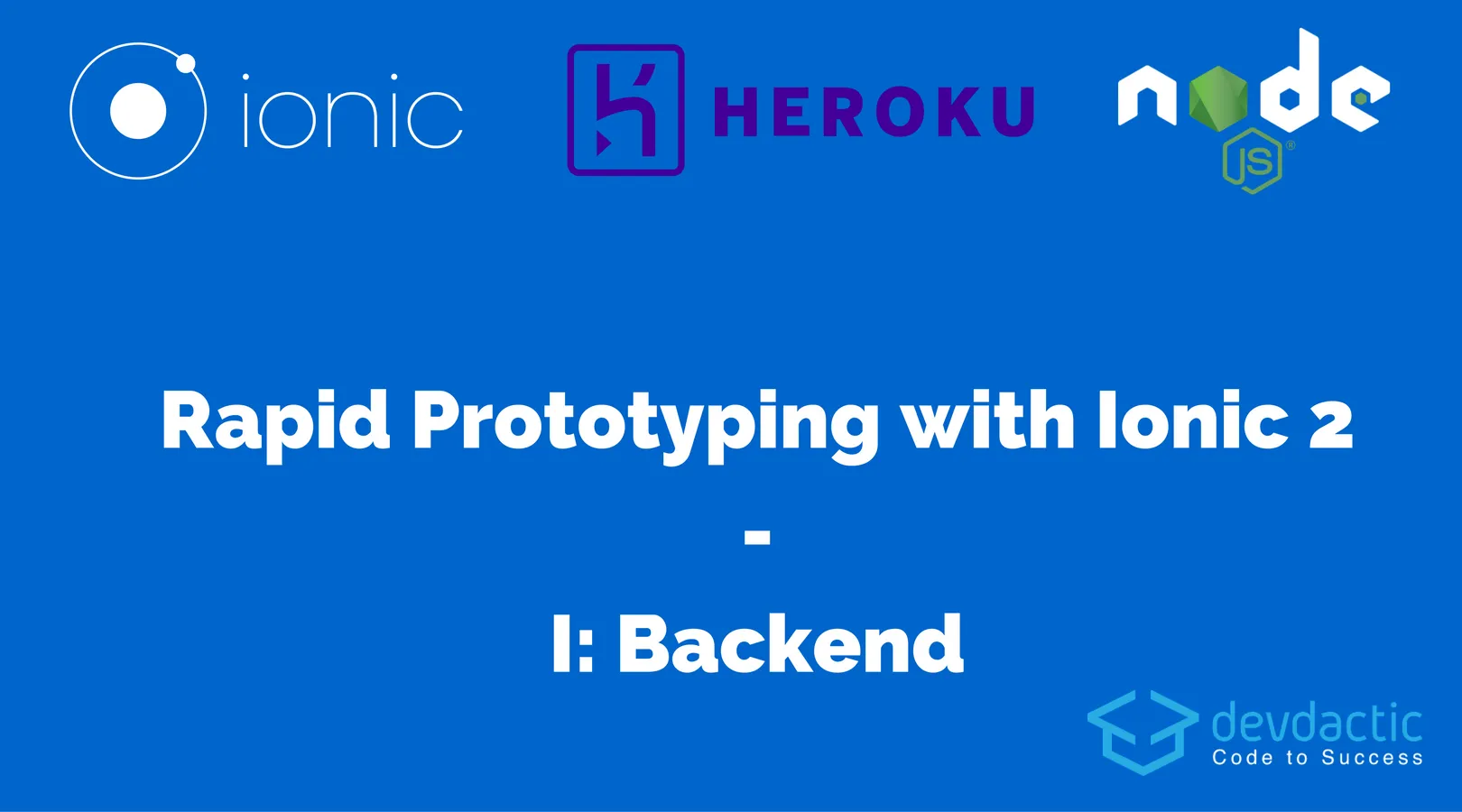 Rapid Prototyping with Ionic 2 and Node.js - Part 1