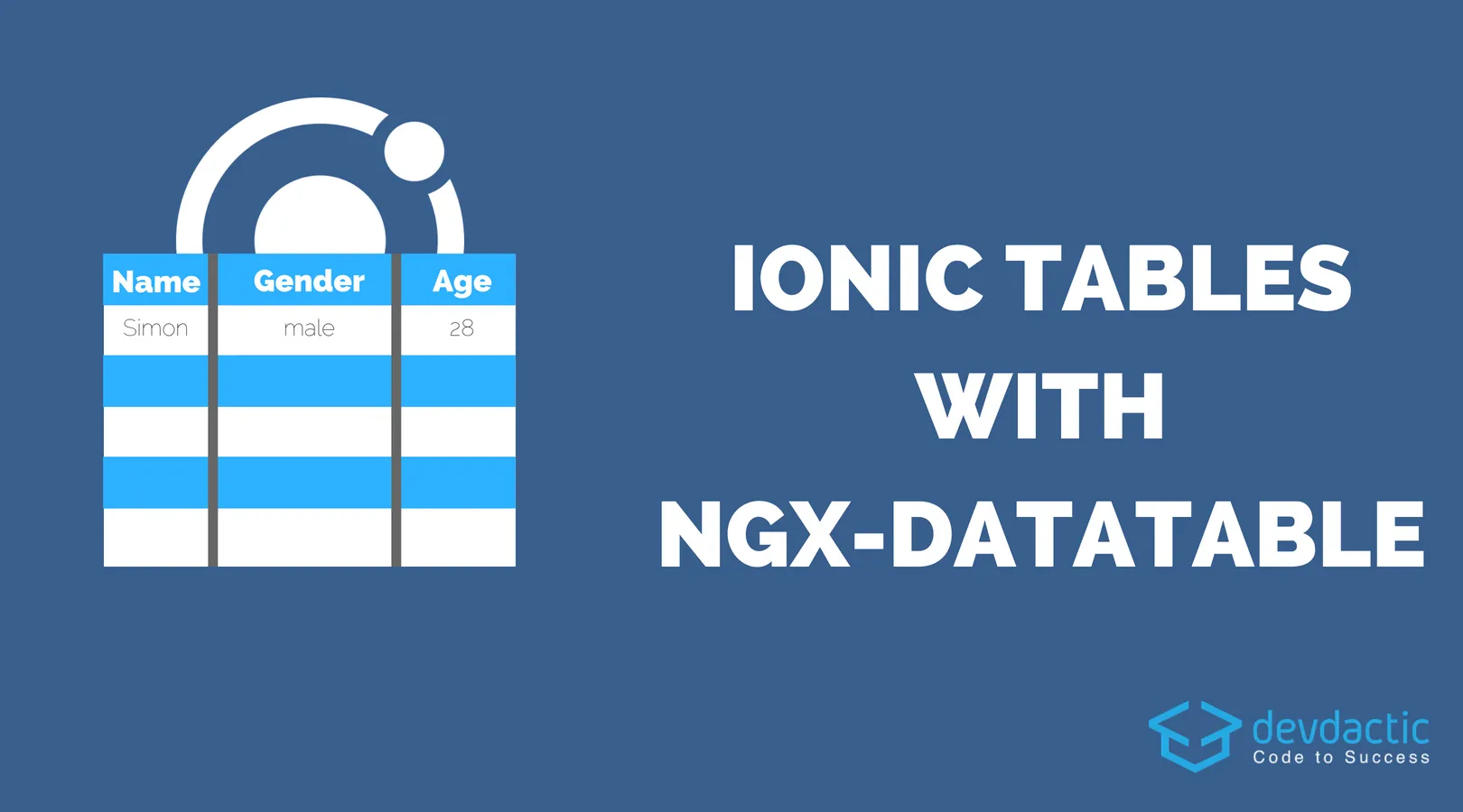 Creating an Ionic Table With ngx-datatable