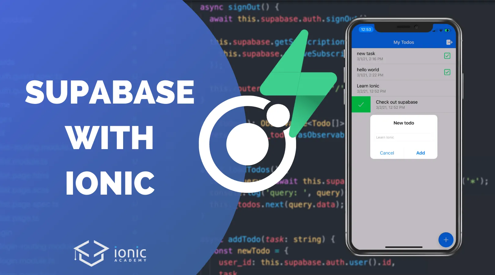 How to Integrate Supabase in Your Ionic App