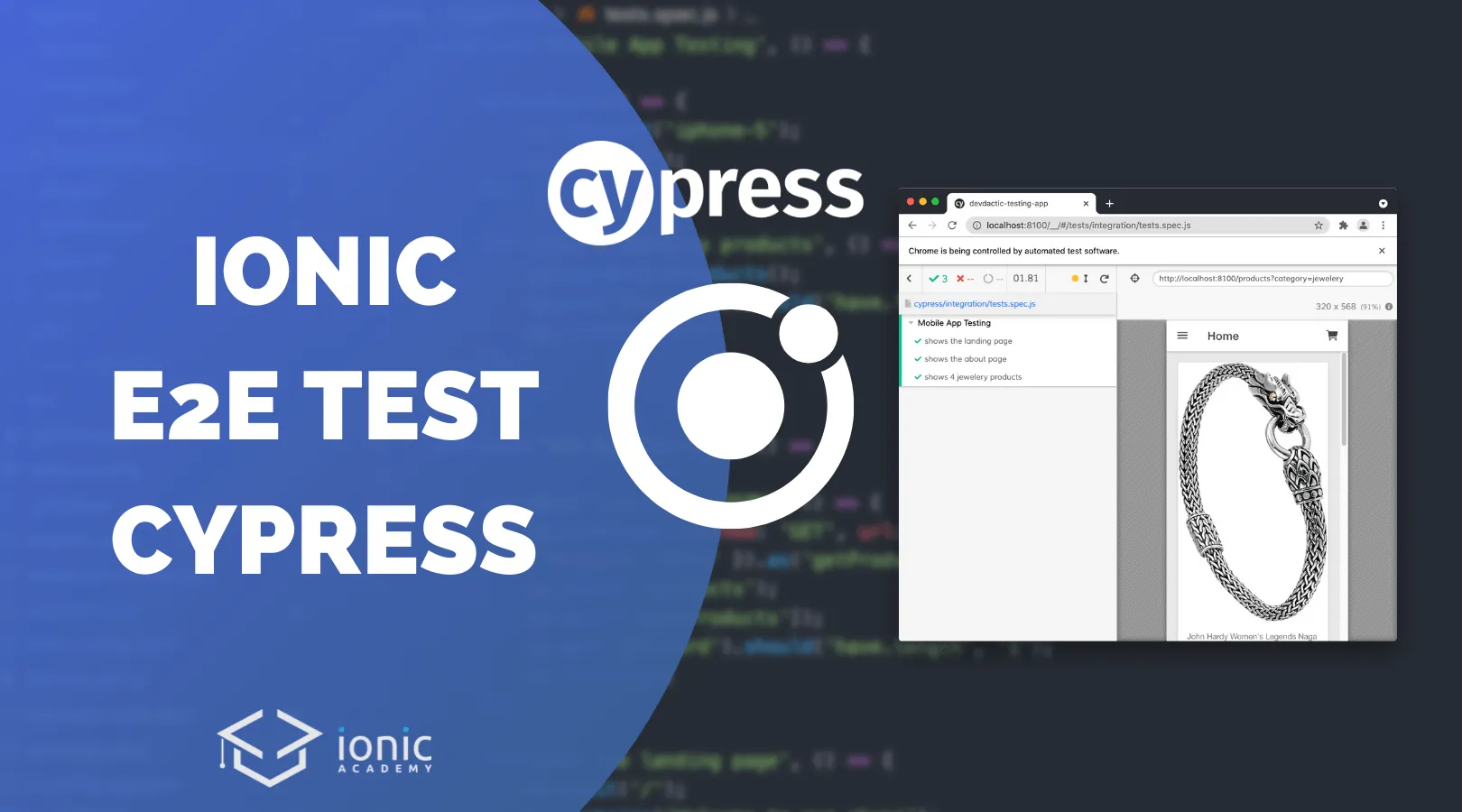 Ionic E2E Tests with Cypress.io