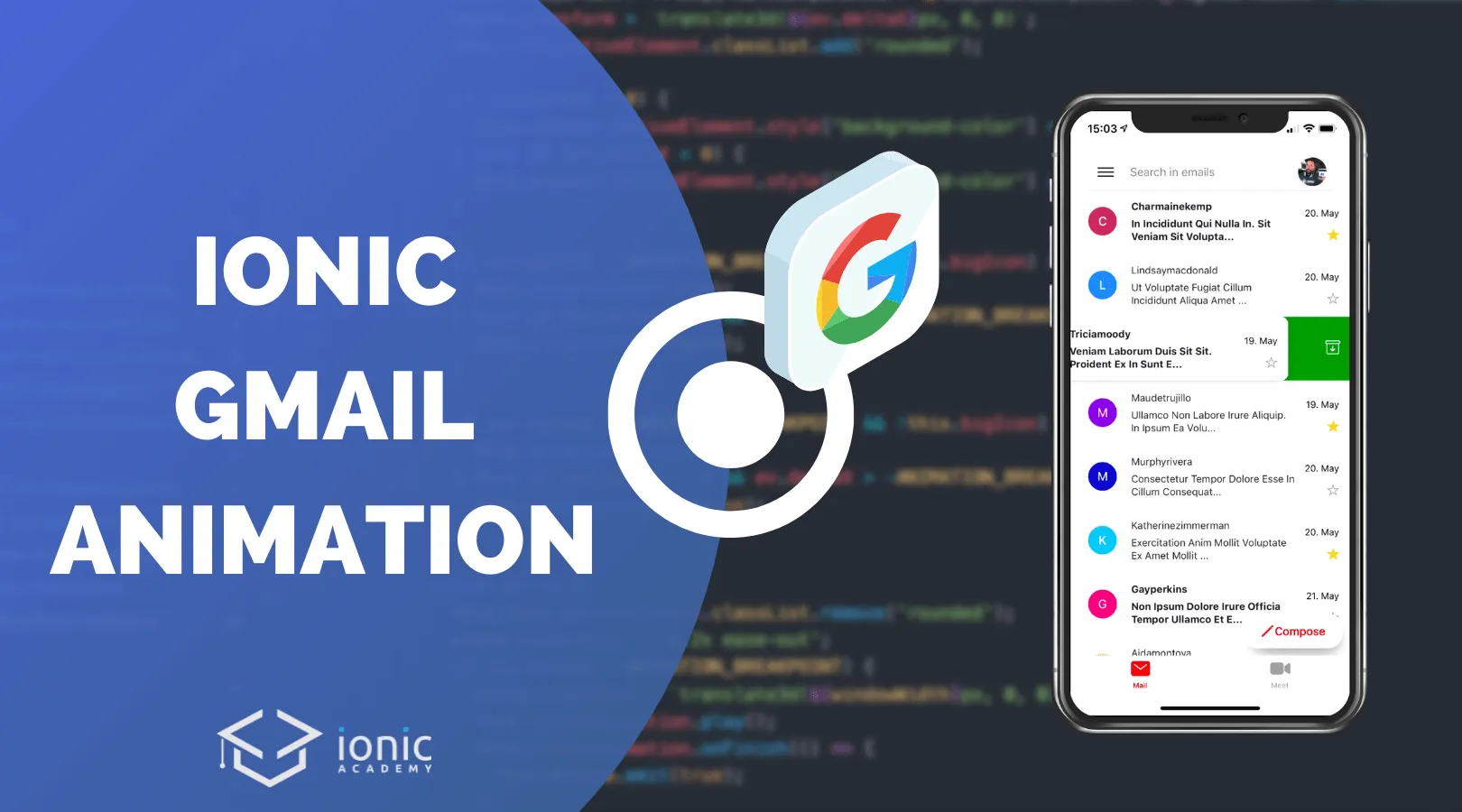 Building a Gmail Swipe to Delete Gesture & Animated FAB with Ionic Angular