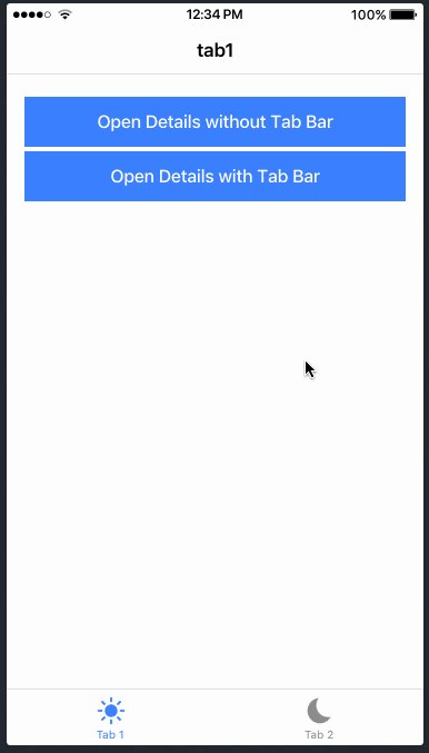 Tab bar